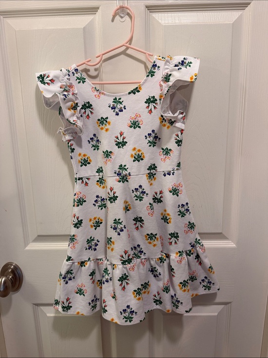 Janie and Jack Other - Janie and Jack White Floral Ruffle Dress